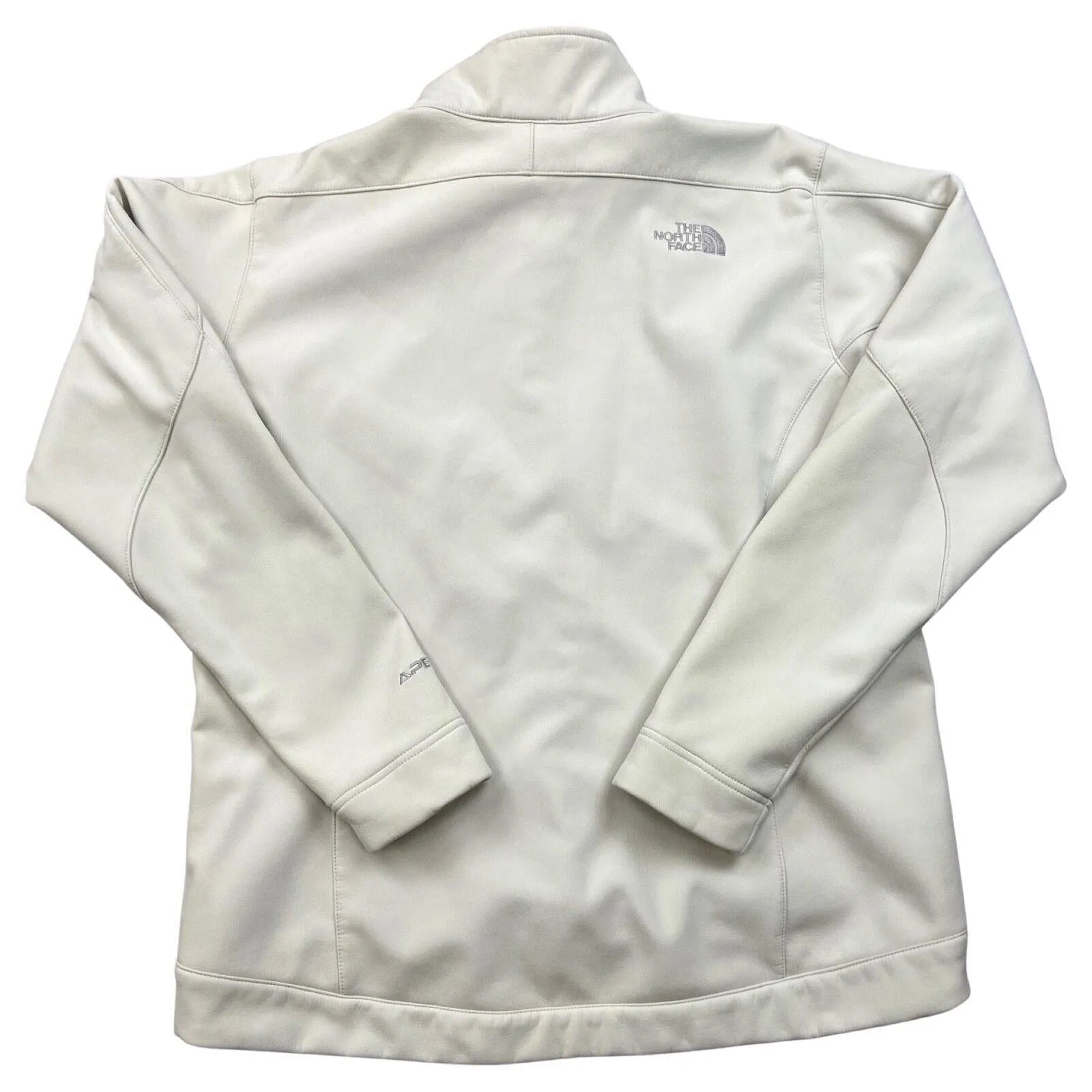 00s Cream The North Face Apex Bionic Soft-Shell Zip-Up Women's Jacket 14 16 L