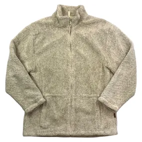 00s Oat Cream Woolrich Zip-Up Curly Fleece Jacket M