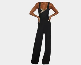 42 Black & Gold Jumpsuit - The Park Avenue