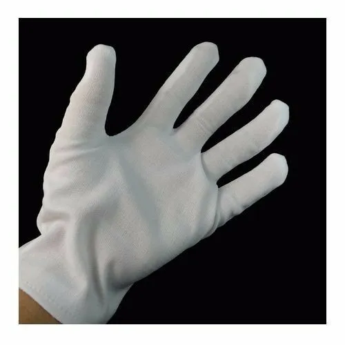 5 Pairs 10 Pcs White Work Jewellery Handling Costume Cotton Soft Thin Gloves