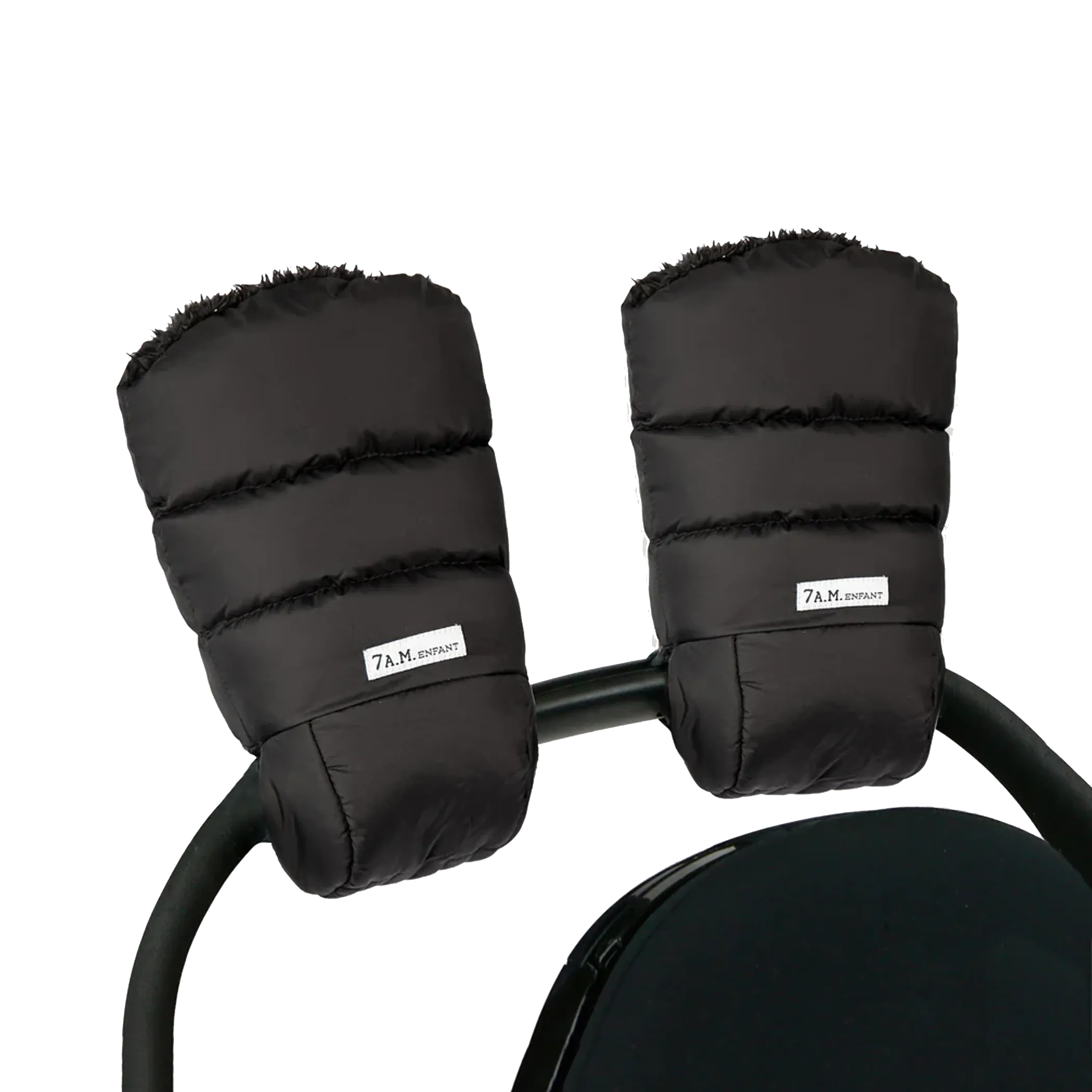 7AM ENFANT Warmmuffs - Black Plush