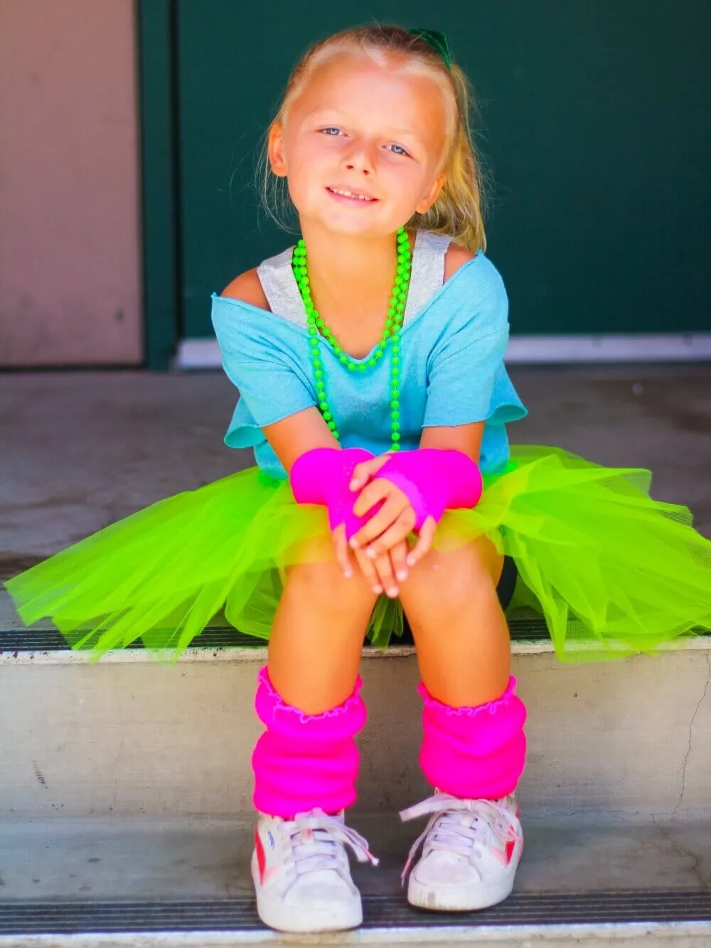 80s Tutu Costume Outfit for Kids, Adults, Plus Size - 4 Piece Dress Up Set