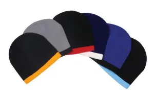 Acrylic two-tone beanie