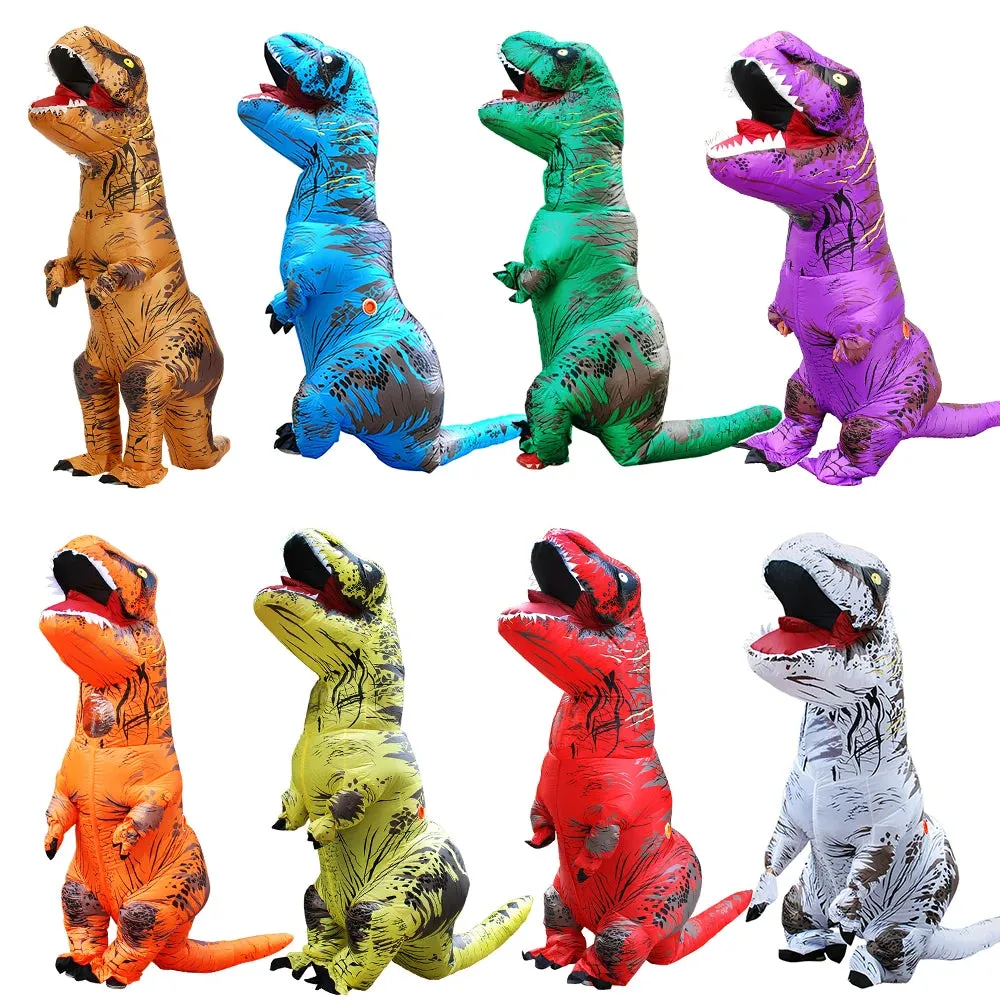 Adult Kid Boy Inflatable Dinosaur Costume Set