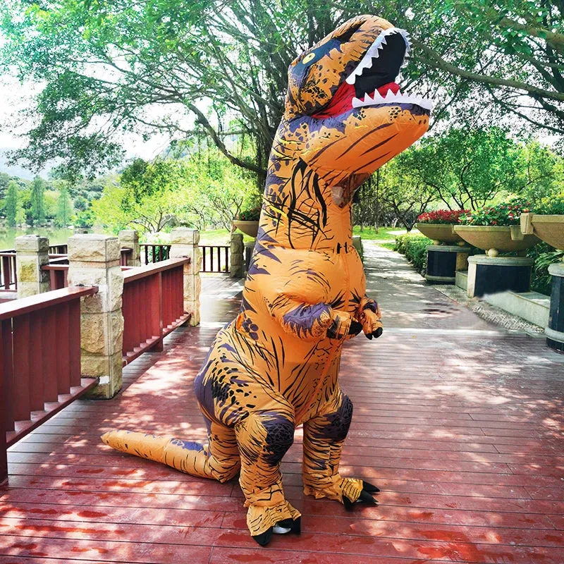 Adult Kid Boy Inflatable Dinosaur Costume Set