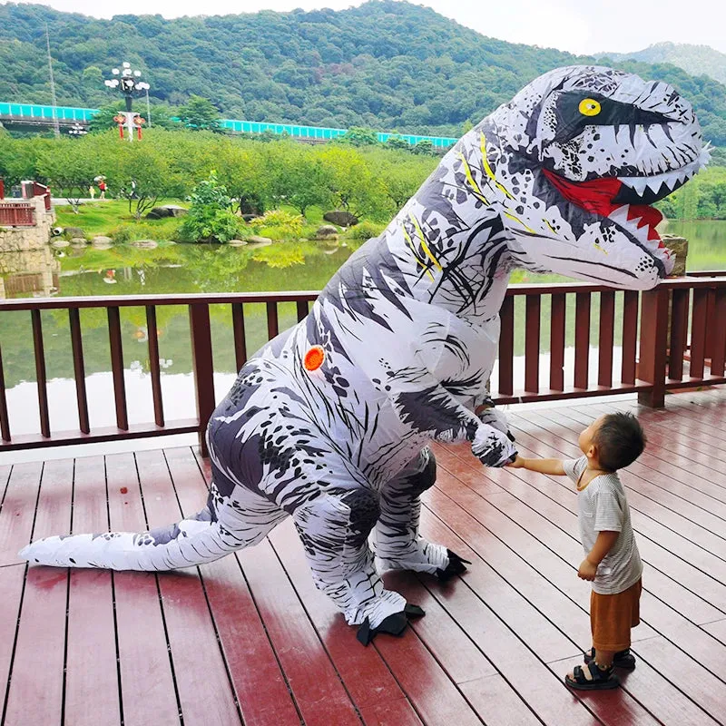 Adult Kid Boy Inflatable Dinosaur Costume Set