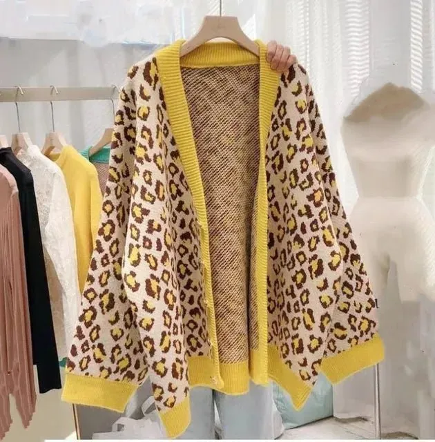 Alana Leopard Print Cardigan