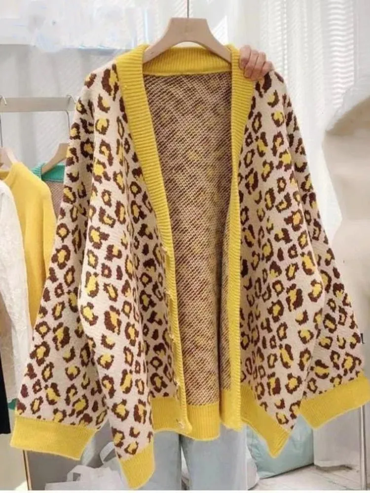 Alana Leopard Print Cardigan