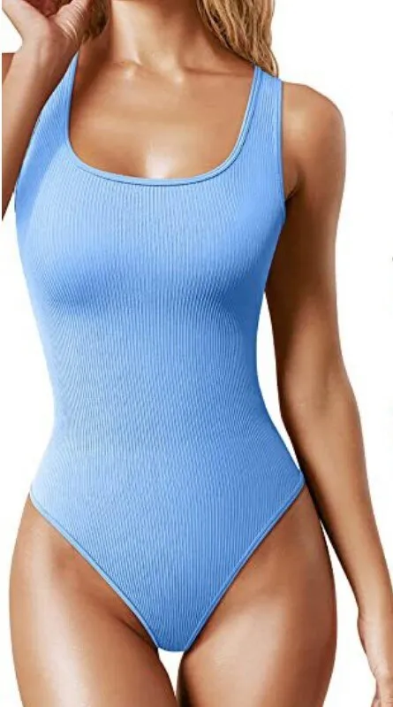 Anna Kim - U neck tank top body slimming suit