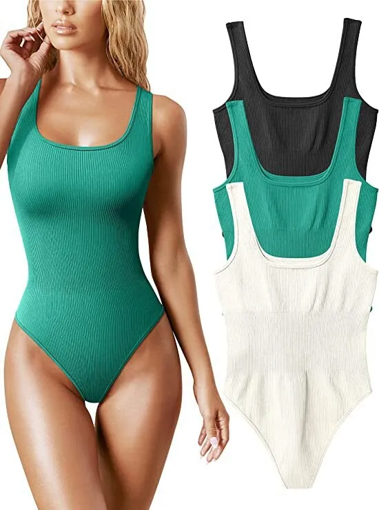 Anna Kim - U neck tank top body slimming suit