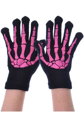 BBG Gloves Fingerless Gloves Black/Pink