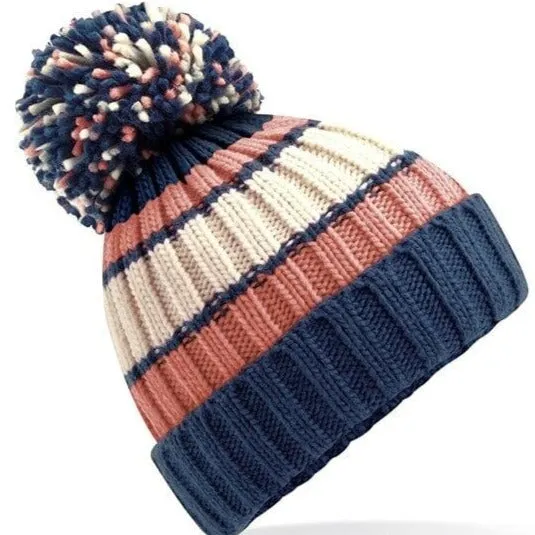 Beechfield Hygge Striped Beanie