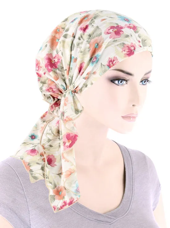 BELLA-791#The Bella Scarf Dainty Spring Floral