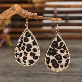 Beth’s Leopard Teardrop Earrings