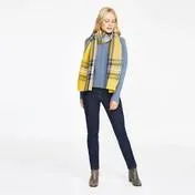 Blue Boiled Wool Zip Through Cardigan