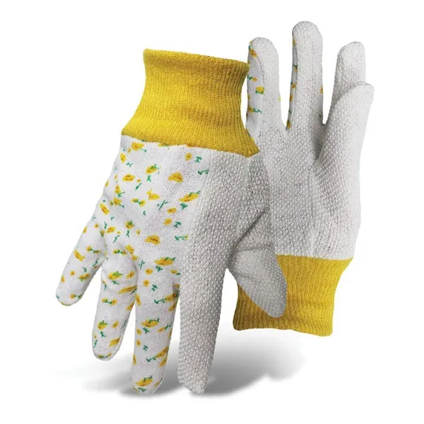 BOSS 718 Stretchable Kid's Garden Gloves, One-Size, Knit Wrist Cuff, Cotton/Jersey, Assorted