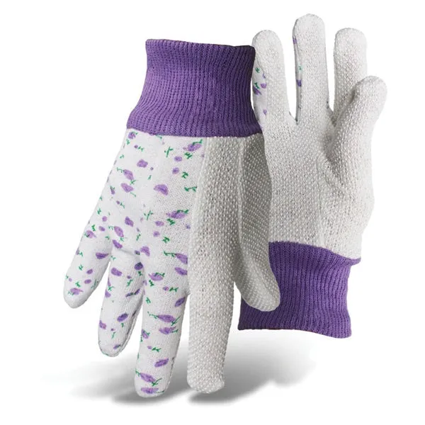 BOSS 718 Stretchable Kid's Garden Gloves, One-Size, Knit Wrist Cuff, Cotton/Jersey, Assorted