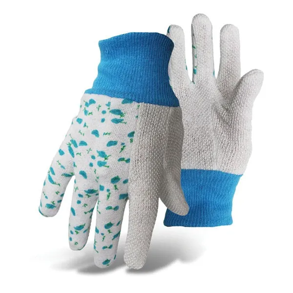 BOSS 718 Stretchable Kid's Garden Gloves, One-Size, Knit Wrist Cuff, Cotton/Jersey, Assorted