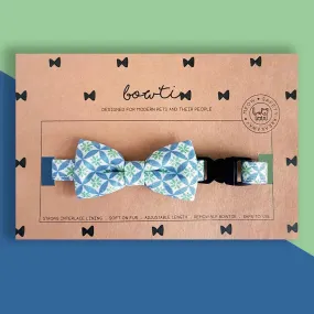 Bowtix Handmade Cat Collar With Removable Bowtie - Kiku Prints