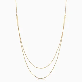 Brooklyn Bar Layered Necklace