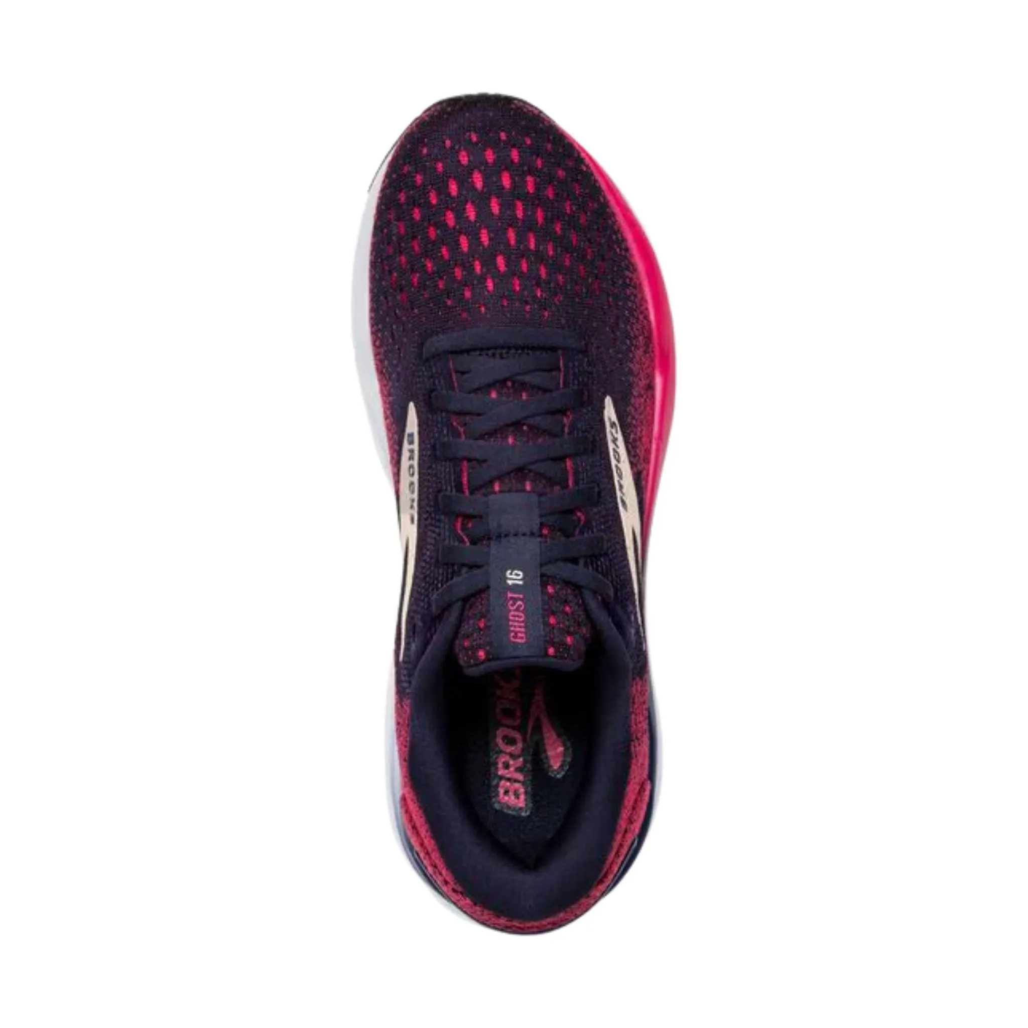 Brooks Women's Ghost 16 Road Running Shoes - Peacoat/Raspberry/Apricot