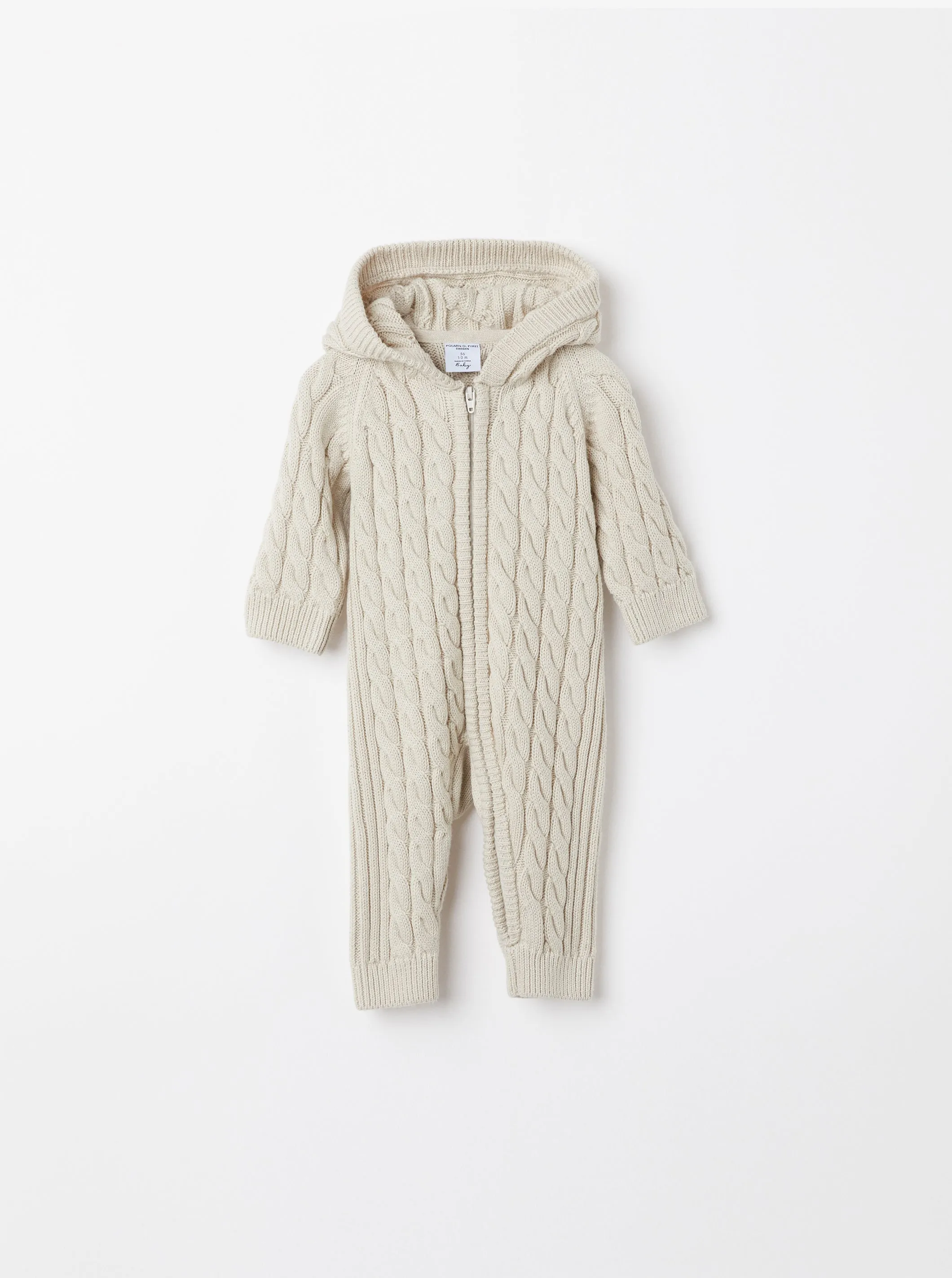 Cable Knit Baby All-in-one