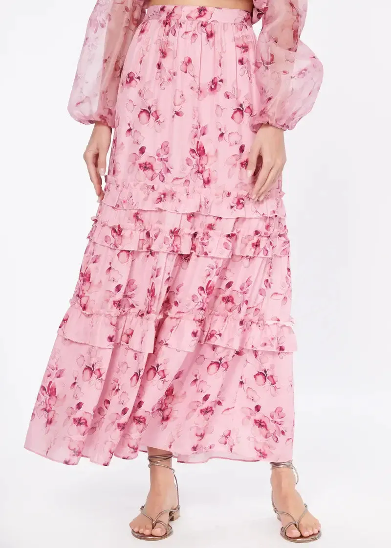 CAMI NYC - Liu Skirt in Pink Garden