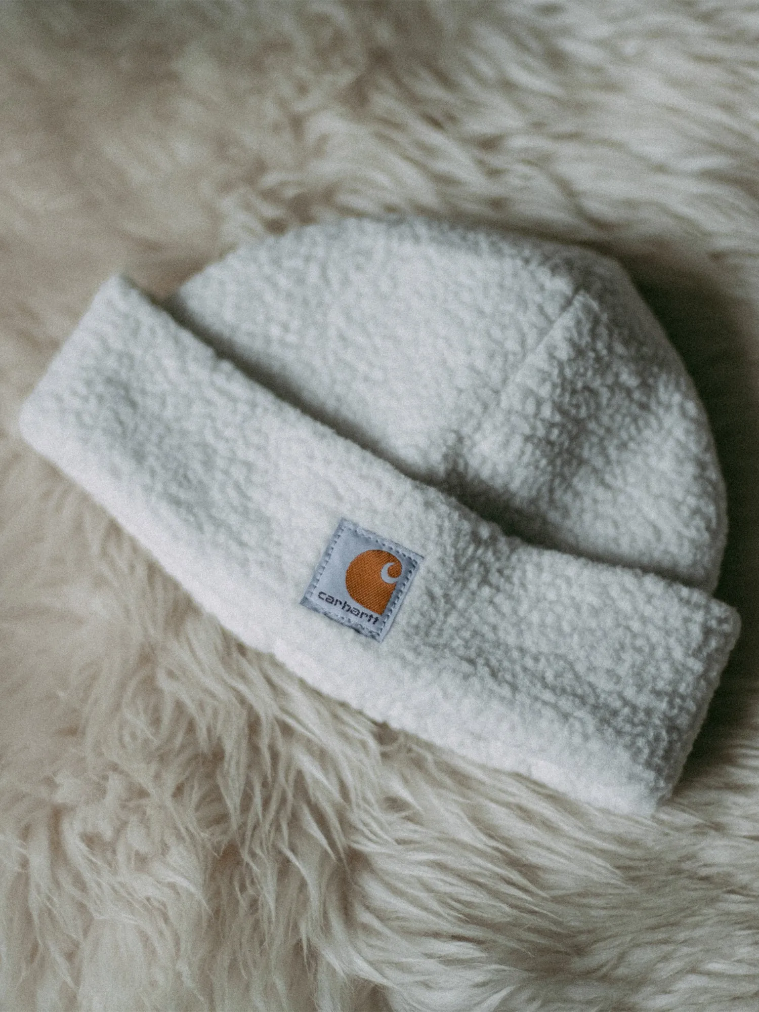 CARHARTT SHERPA BEANIE - MALT - CLEARANCE