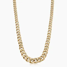 Carmine Curb Graduated Necklace