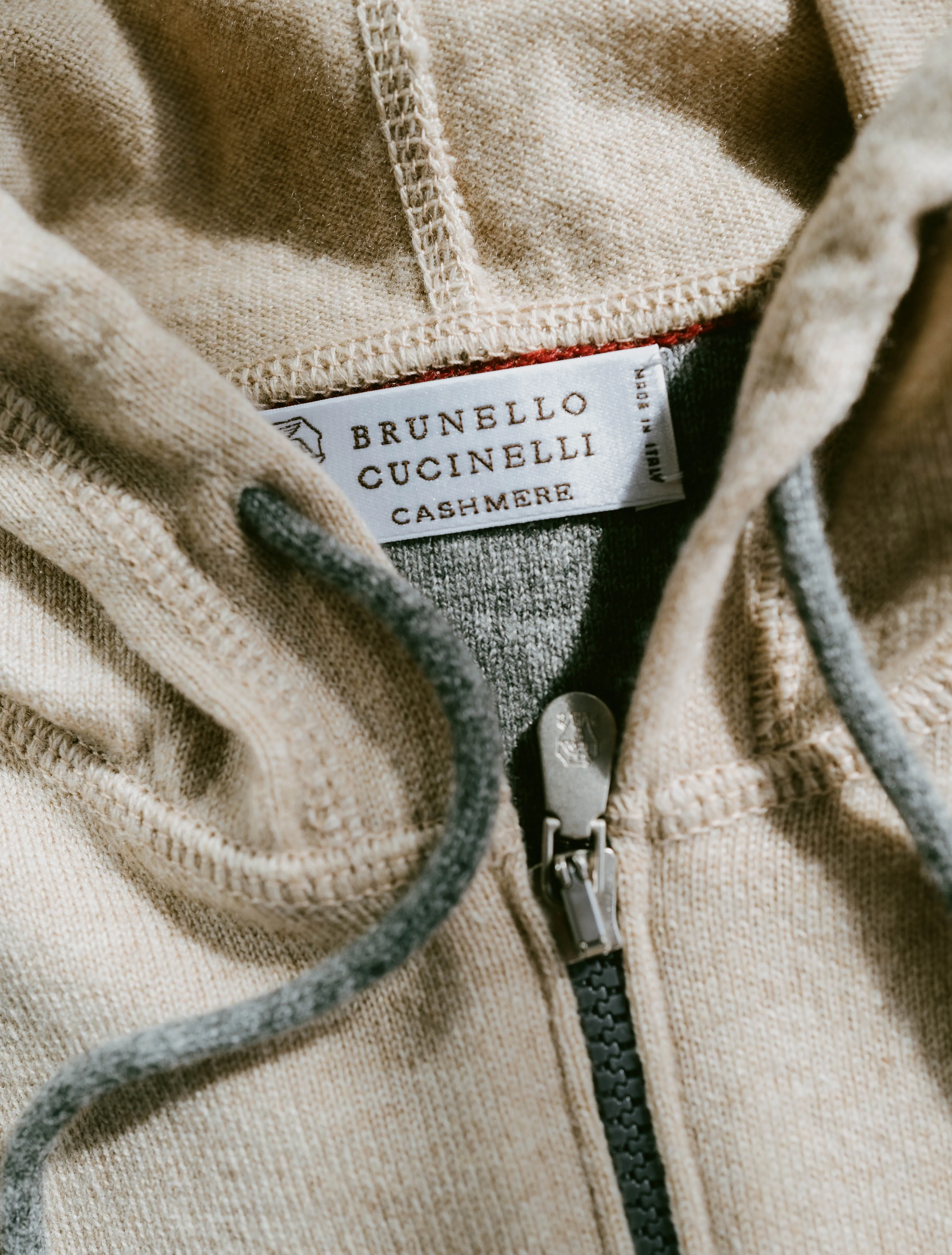 Cashmere Zip-up Hoodie