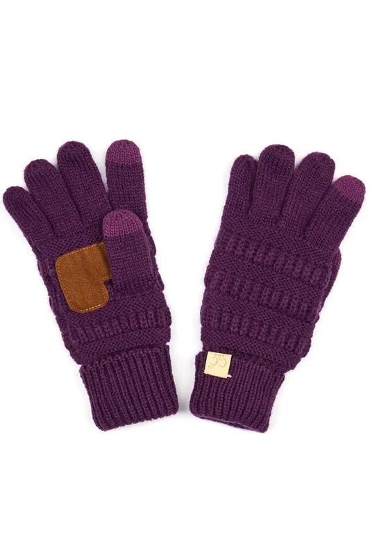 C.C Kids Knit Gloves