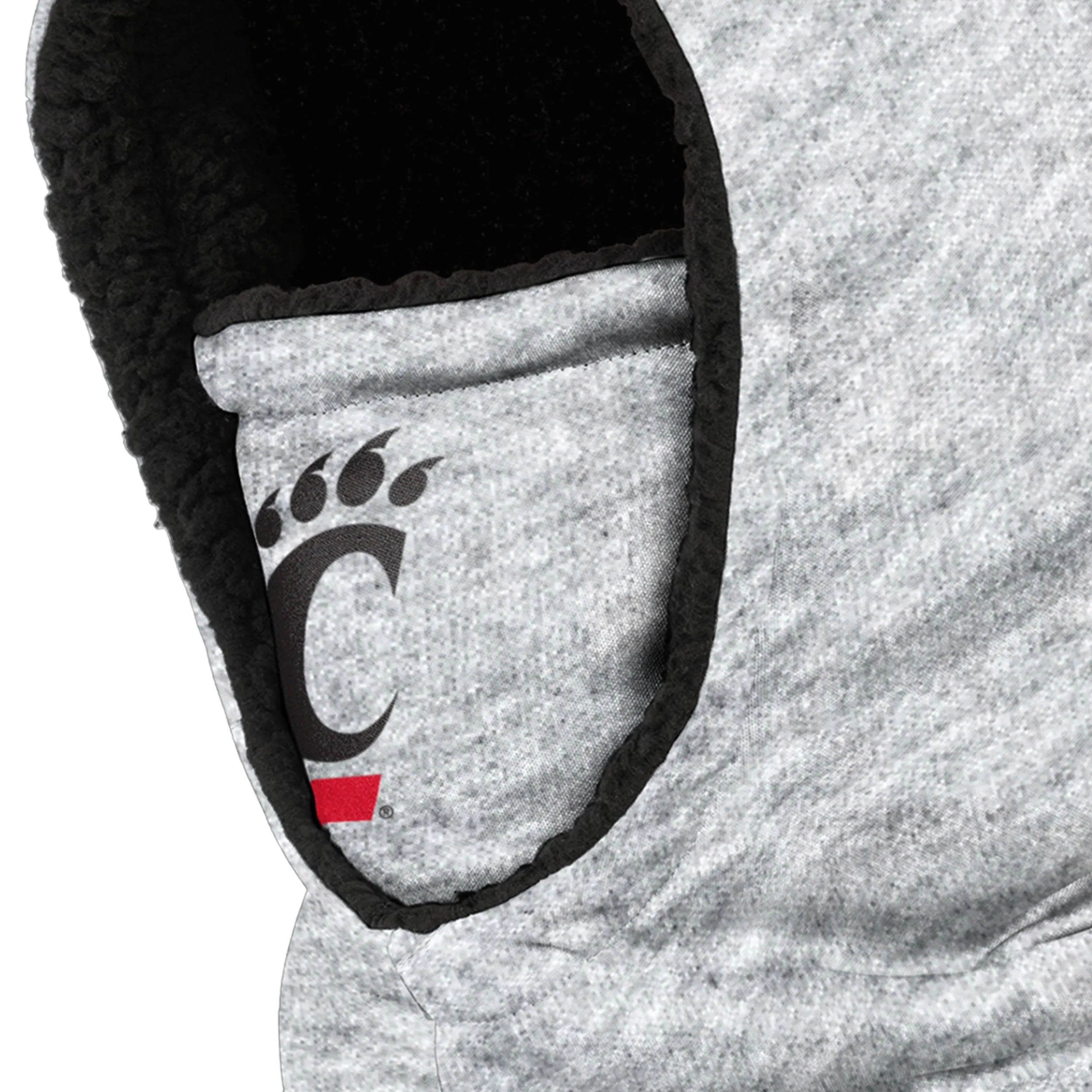 Cincinnati Bearcats NCAA Heather Grey Big Logo Hooded Gaiter