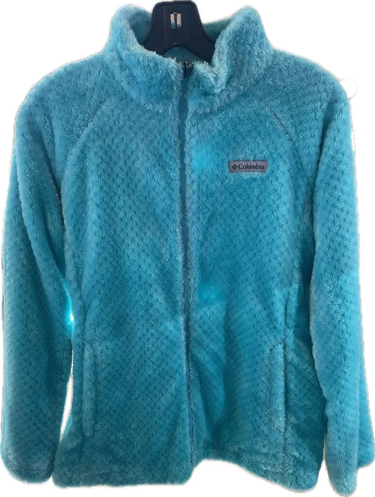 Columbia W Fuzzy Fleece Jacket - XL Lt.Blu