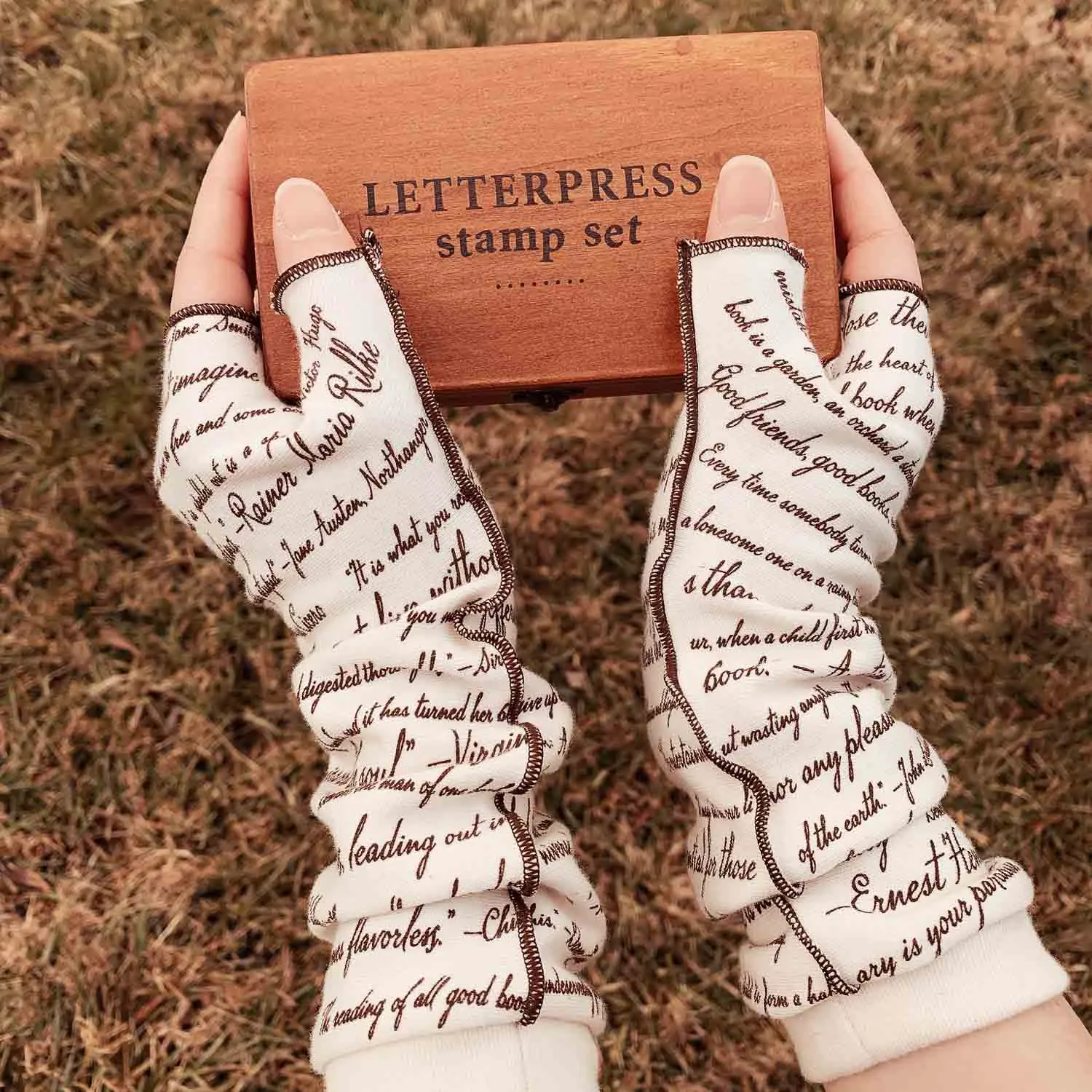 Commit To Lit Writing Gloves