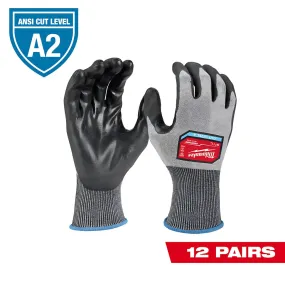 Cut Level 2 High Dexterity Polyurethane Dipped Gloves - L