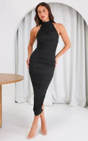 Delvee Midi Dress - Black