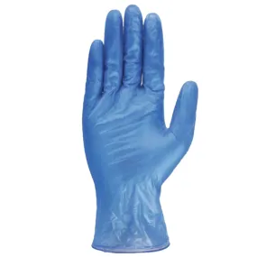 Disposable Vinyl Glove Powder Free Blue Medium 100pcs