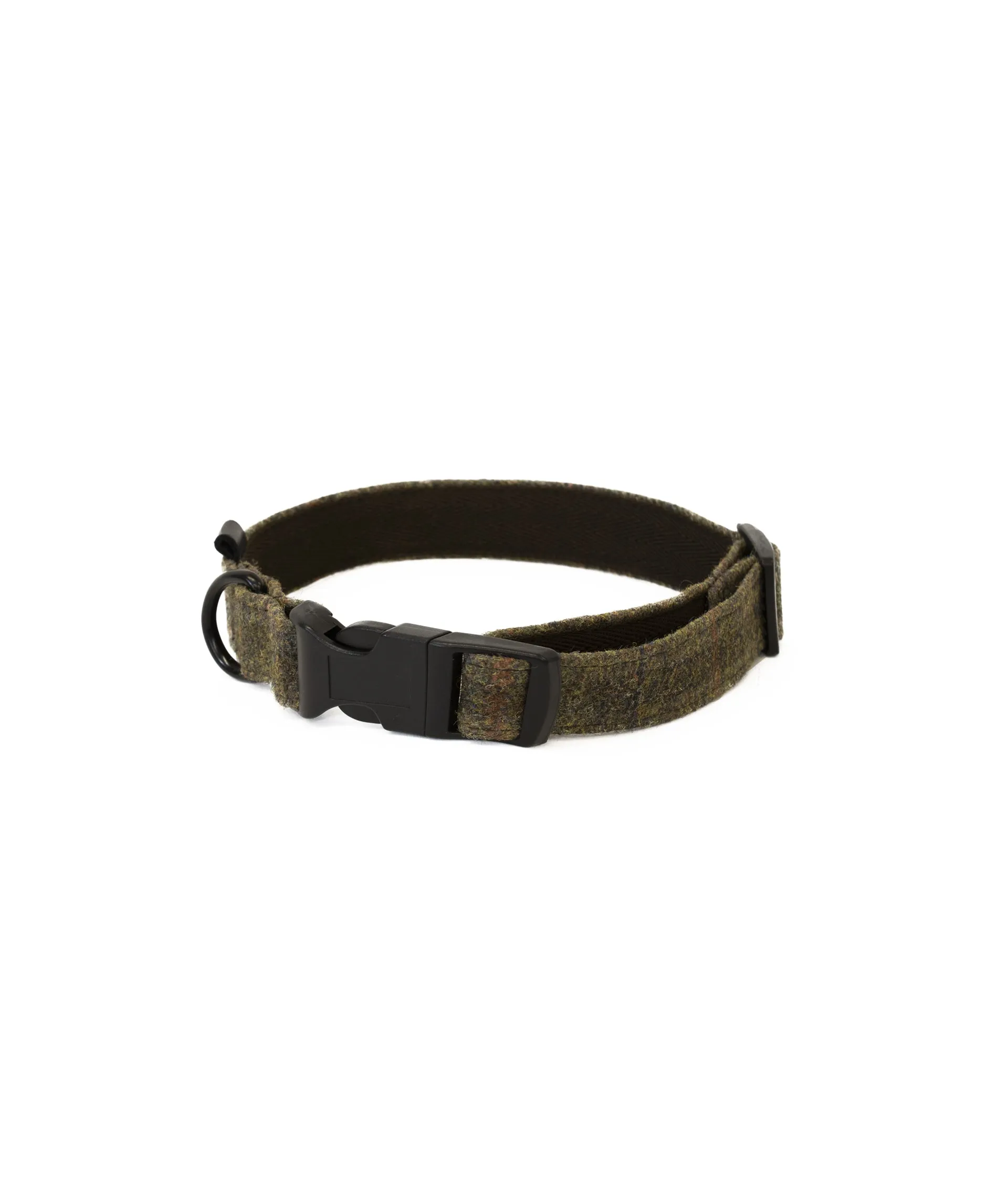 Dog Collar - Brown Waxed Tweed