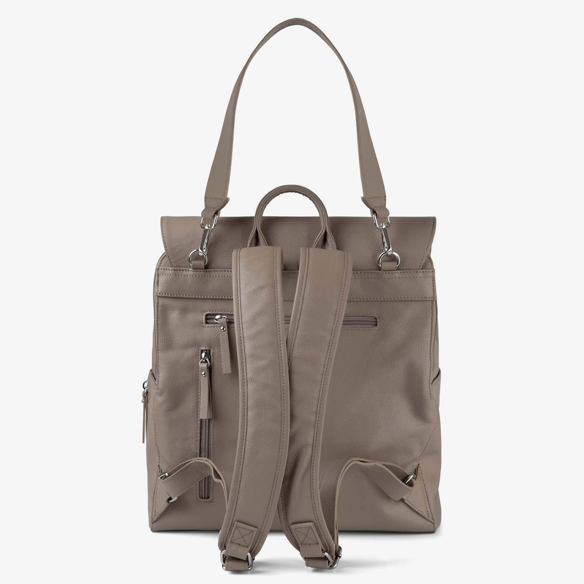 Emmy Backpack (Leather) Taupe