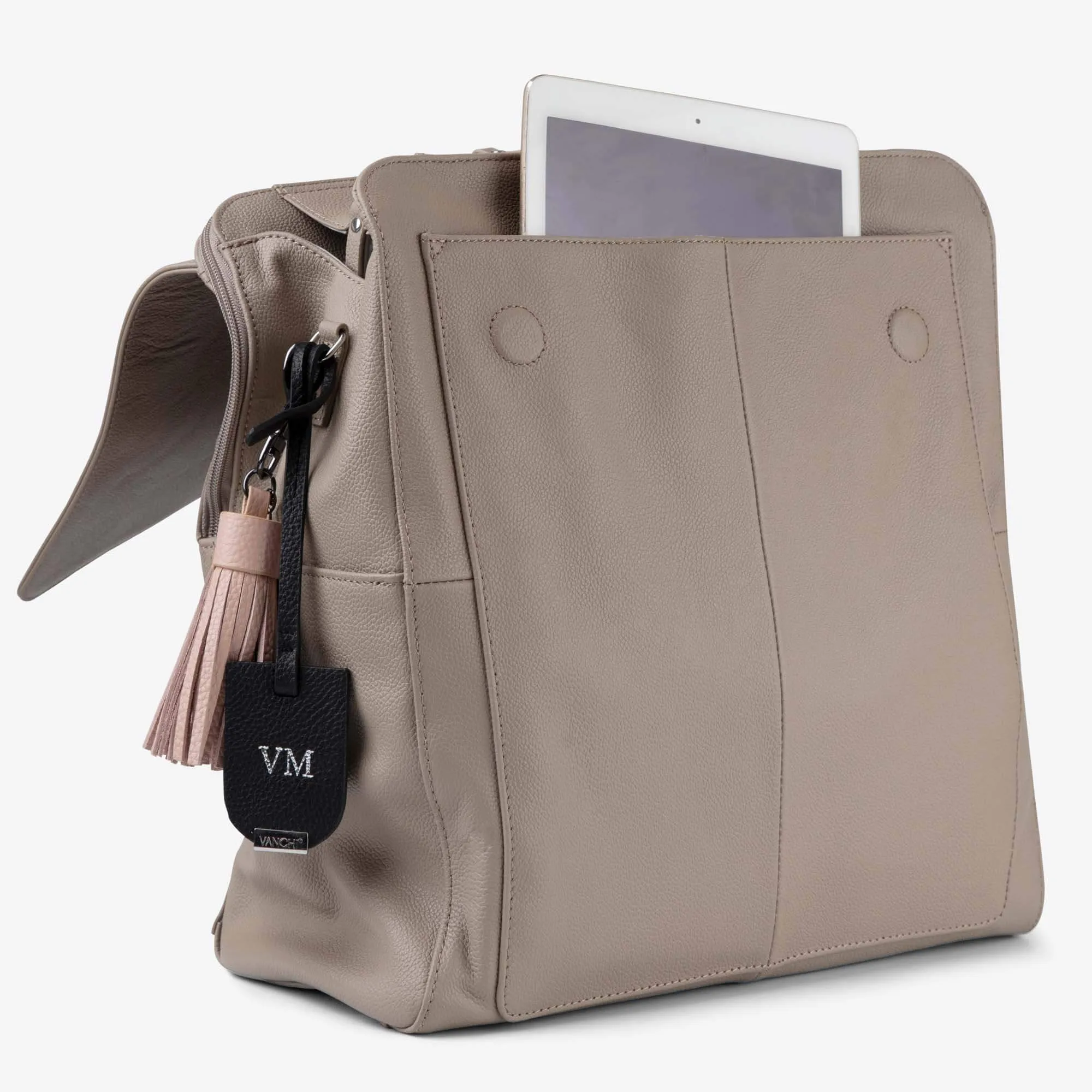 Emmy Backpack (Leather) Taupe