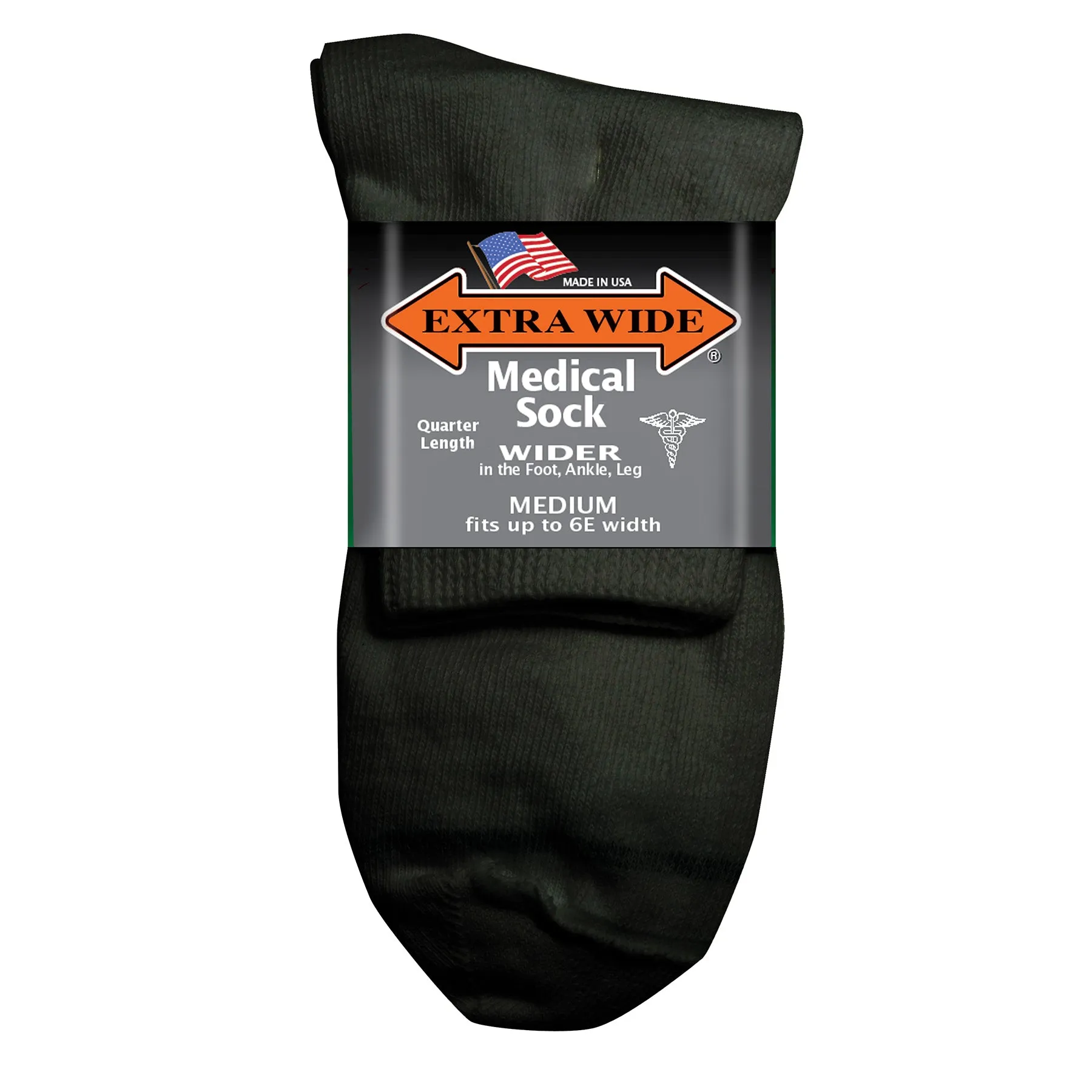 Extra Wide Medical Quarter Socks