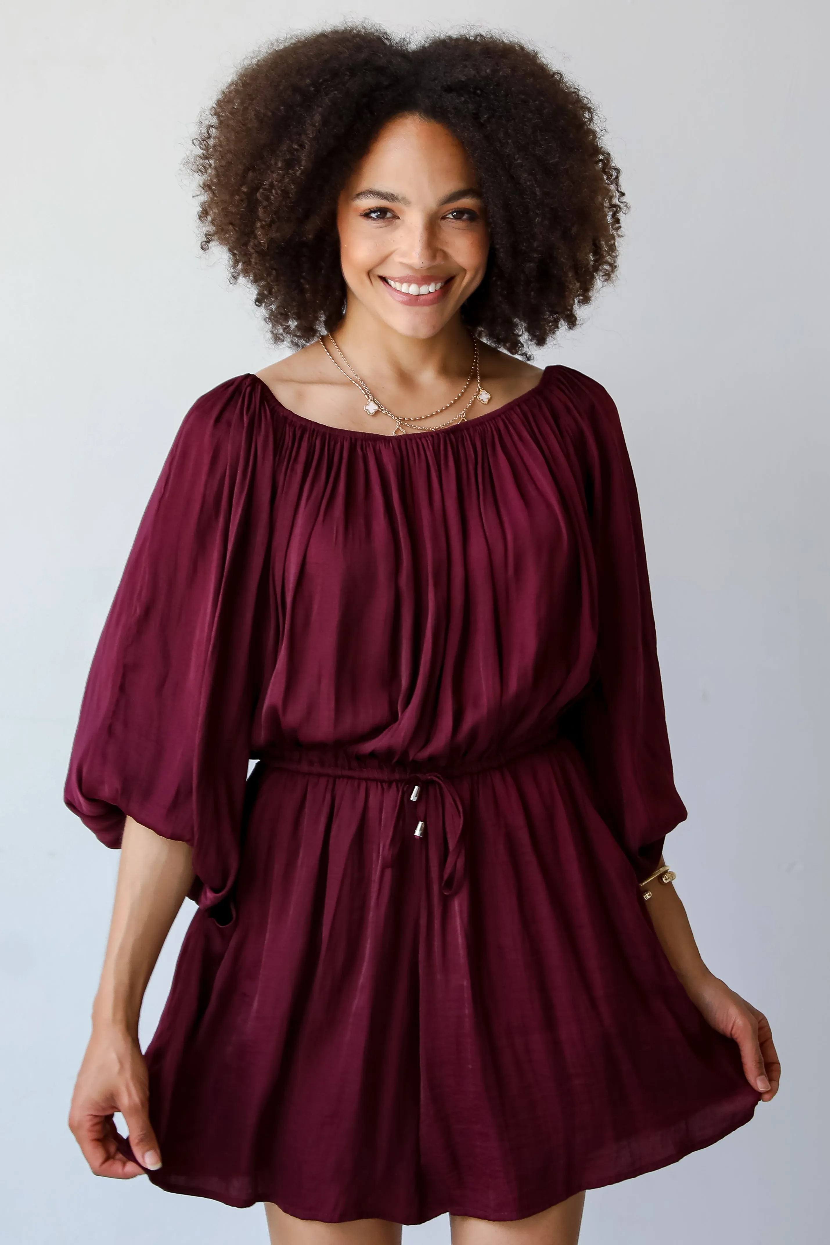 FINAL SALE - Marvelous Darling Burgundy Romper