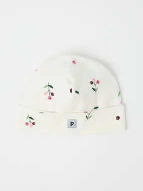 Floral Print Baby Beanie Hat