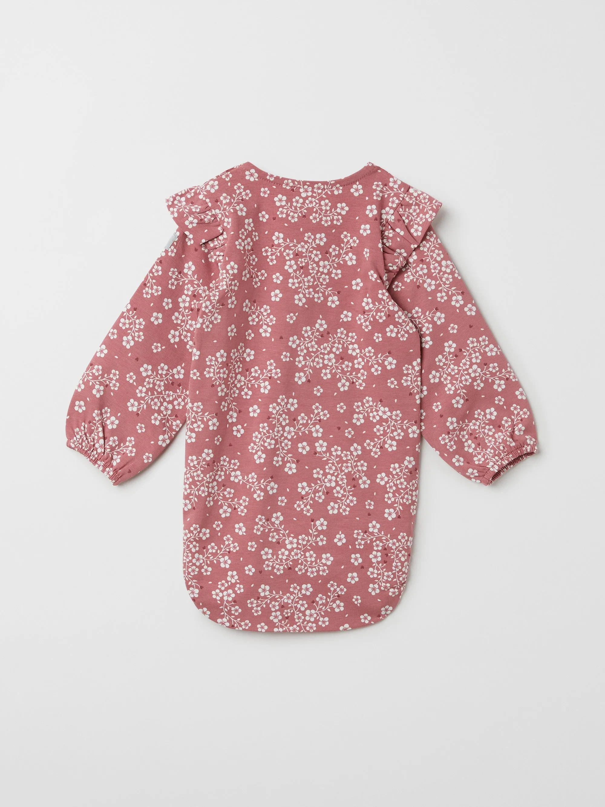 Floral Print Frilled Babygrow