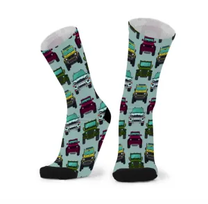 Four Wheel Drive Men's Bamboo Crew Socks