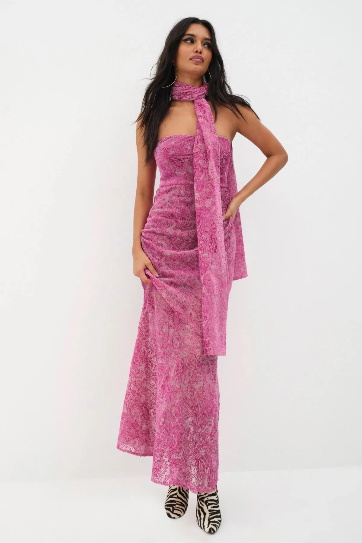 Francesca Purple Maxi Dress