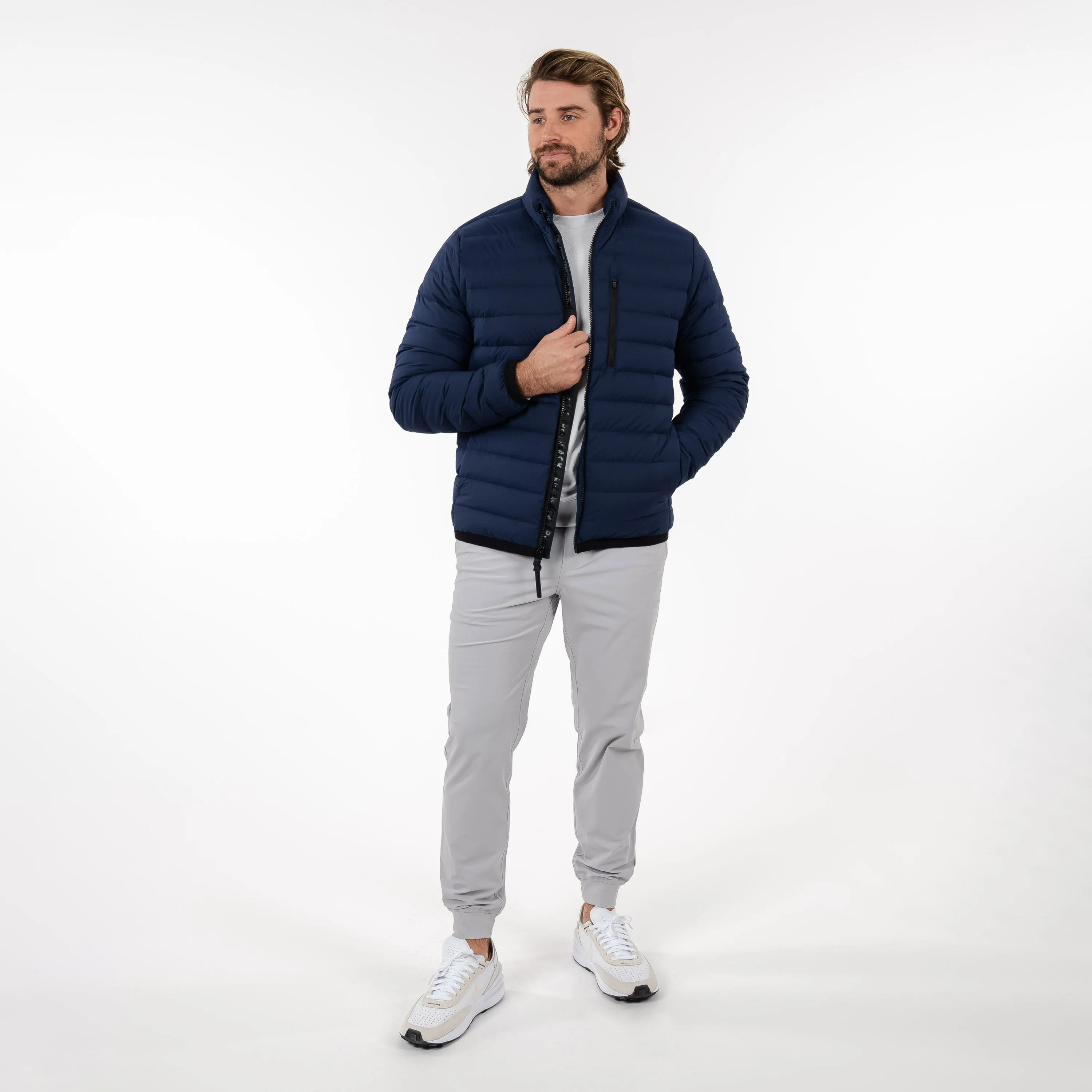 Glide Down Jacket | Solid - Fleet Navy