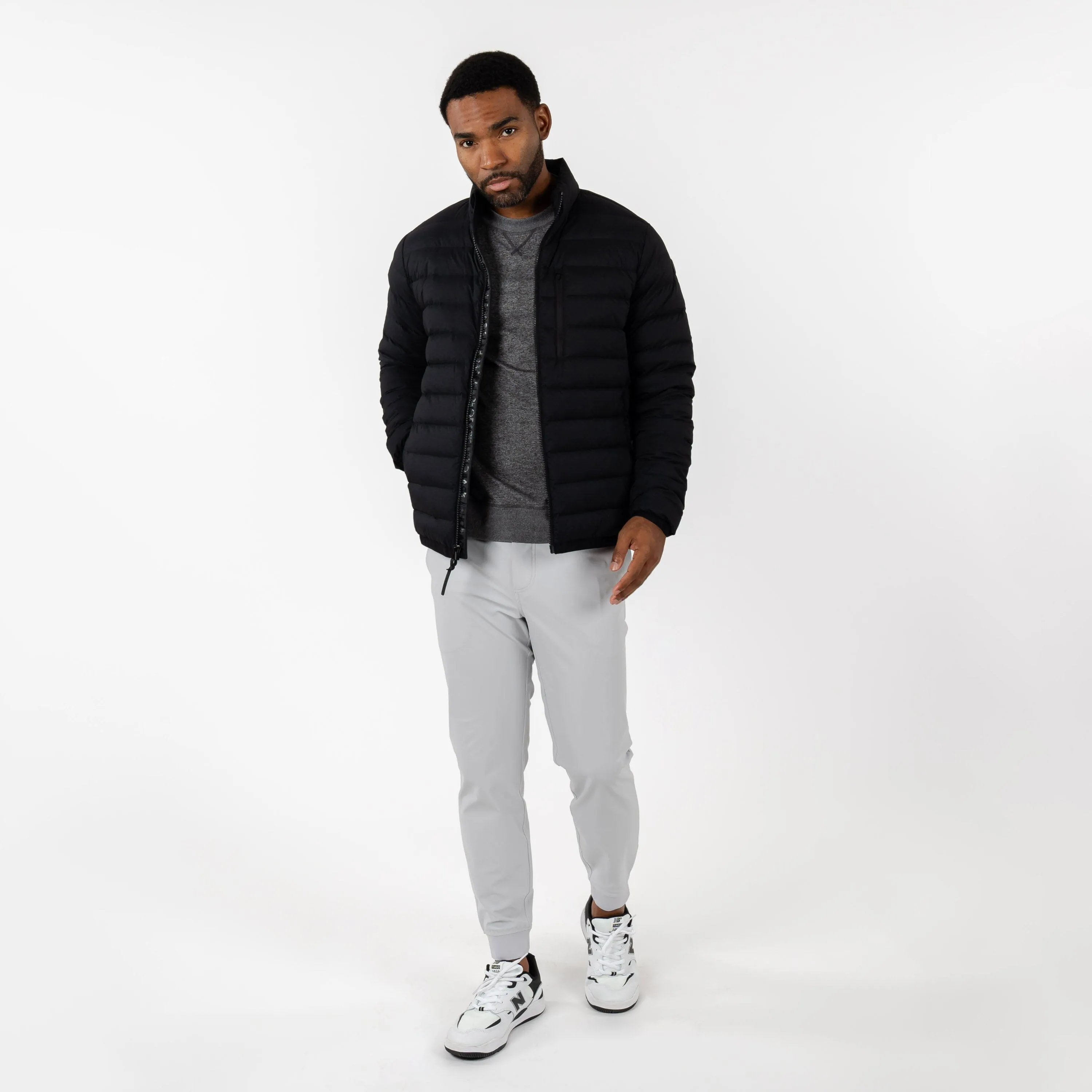 Glide Down Jacket | Solid - Midnight Black