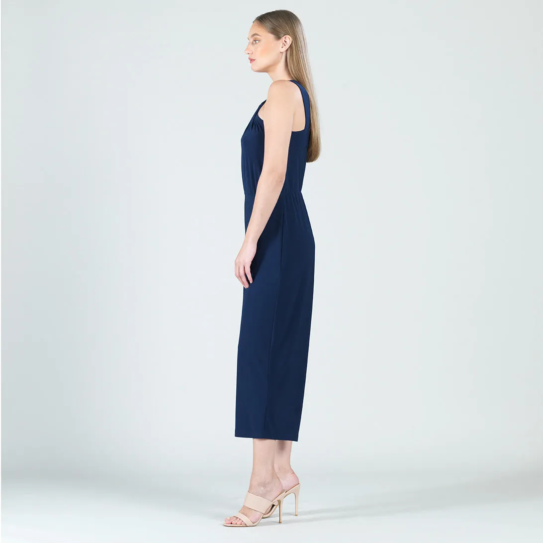 Grecian Halter Pocket Jumpsuit - Navy - Final Sale!