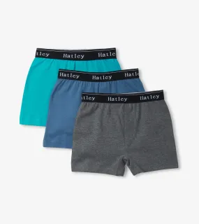 Hatley Classic Boys Boxer Briefs 3 Pack - Solid